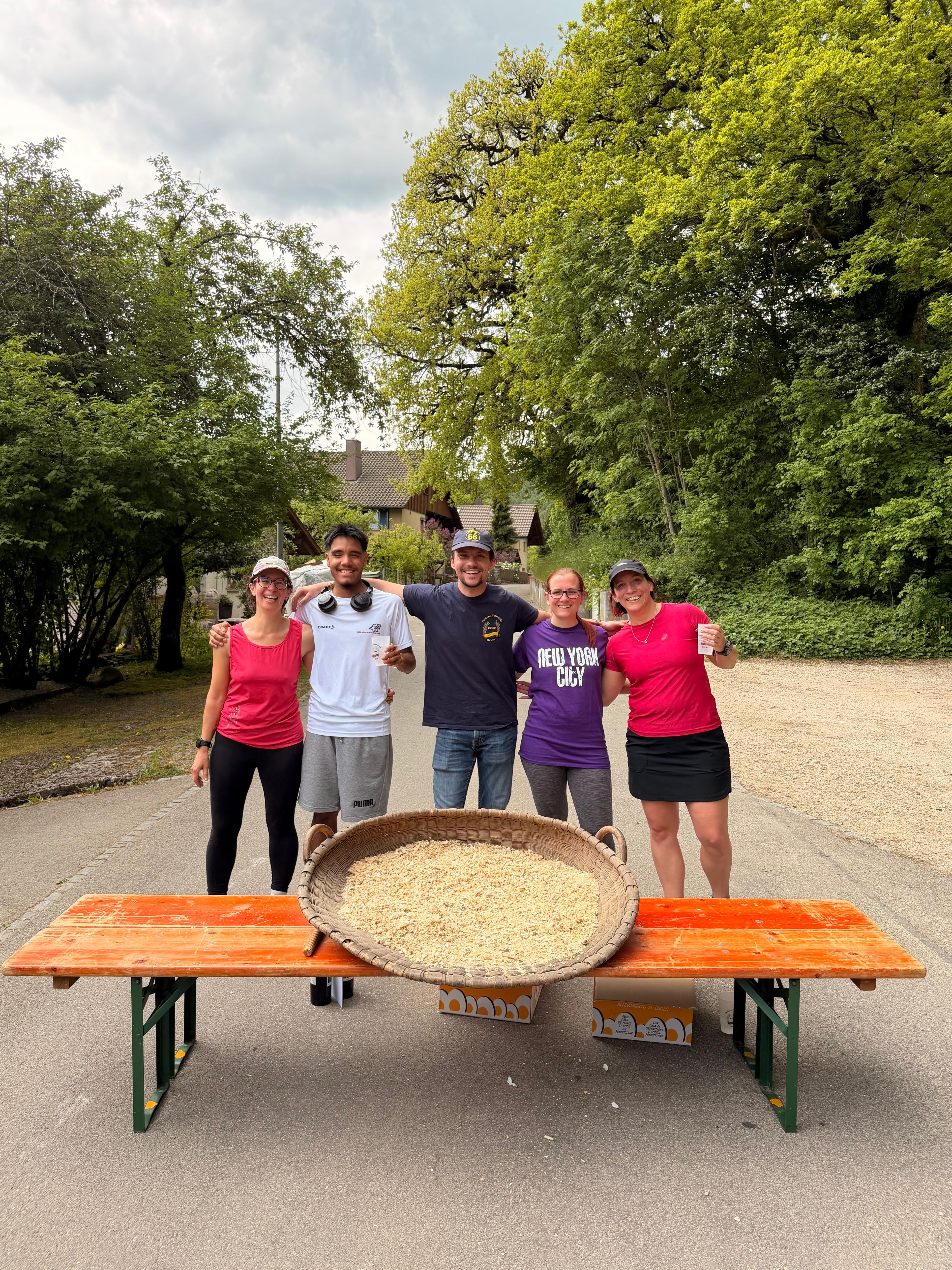 Caroline Hugounenq, Andres Reymond, Sacha Boder, Maude et Marie Schenk